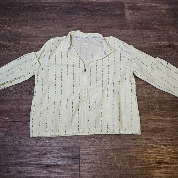 NWT Nike Dri-FIT Icon Clash Pinstripe Barely Volt Windrunner Zip Jacket LG $90 - Picture 10 of 14